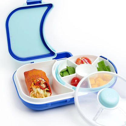 GoBe Kids Lunchbox with Snack Spinner - Blueberry Blue