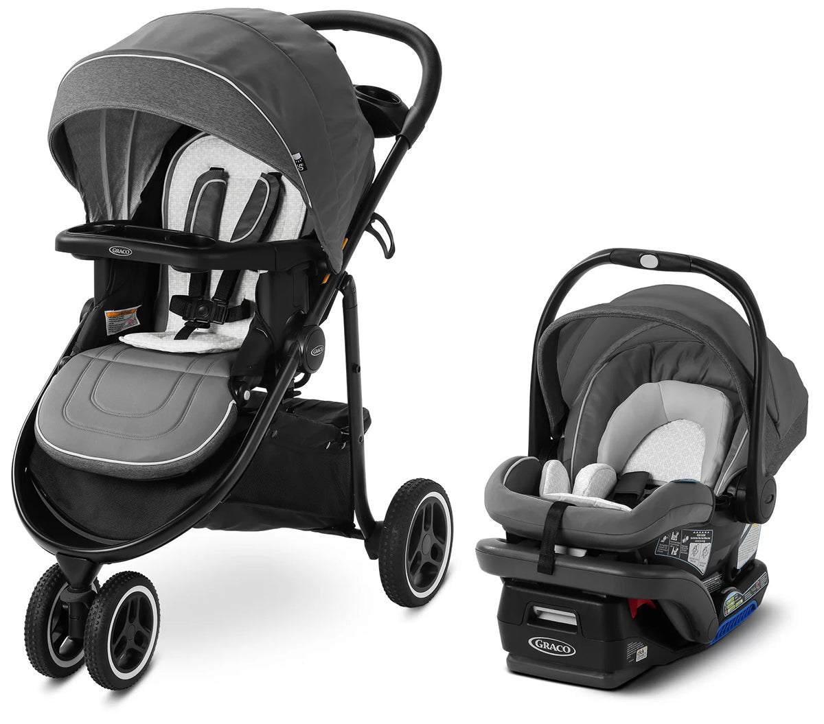 Graco Modes 3 Lite Platinum Travel System - Wit