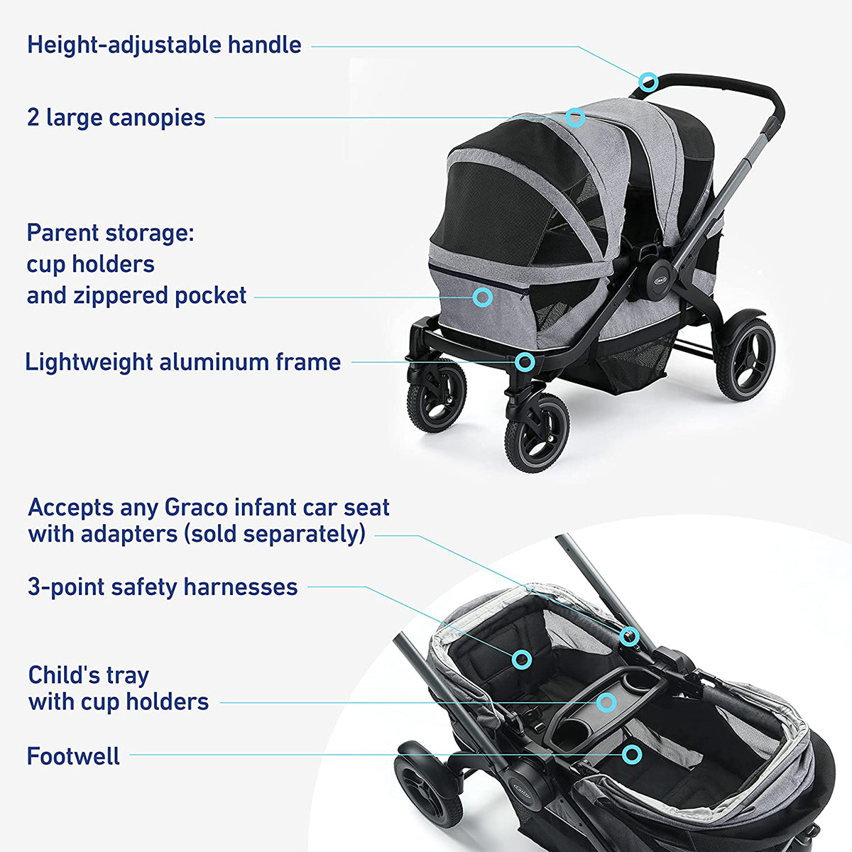 Graco Modes Adventure Stroller Wagon - Teton