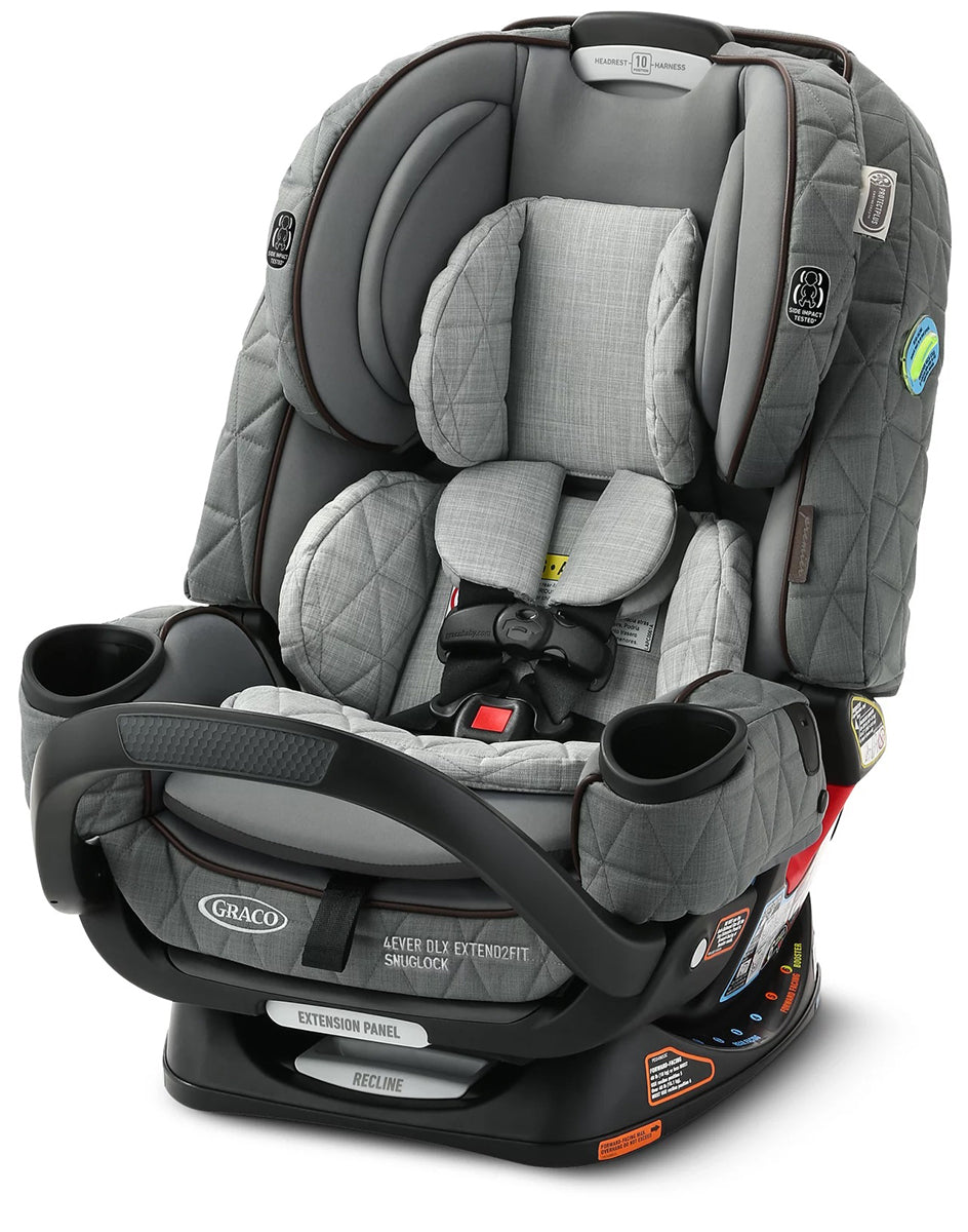 Graco Premier 4Ever DLX Extend2Fit SnugLock 4-in-1 Car Seat with Anti-Rebound Bar - Midtown