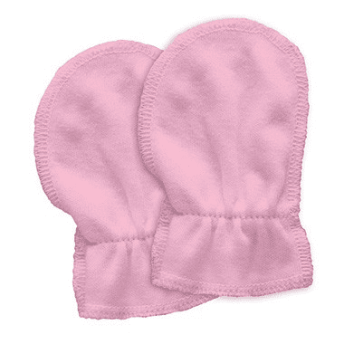 Green Sprouts Organic Cotton Mitts 2pk - Rose (Birth to 6 weeks)