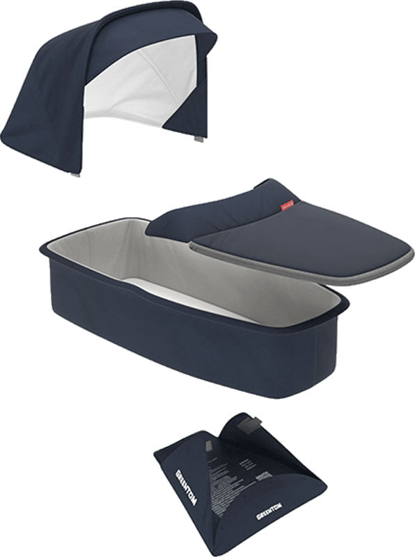 Greentom Carrycot Fabric & Mattress Set - Blue