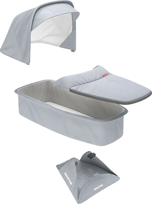 Greentom Carrycot Fabric & Mattress Set - Grey