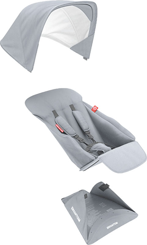 Greentom Reversible Seat Fabric Set - Grey