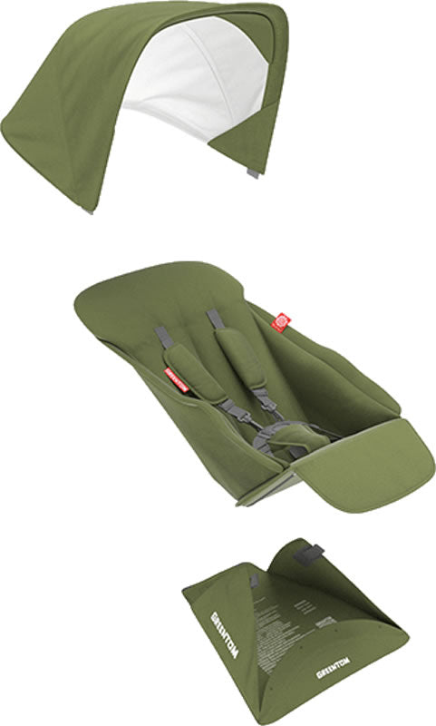 Greentom Reversible Seat Fabric Set - Olive