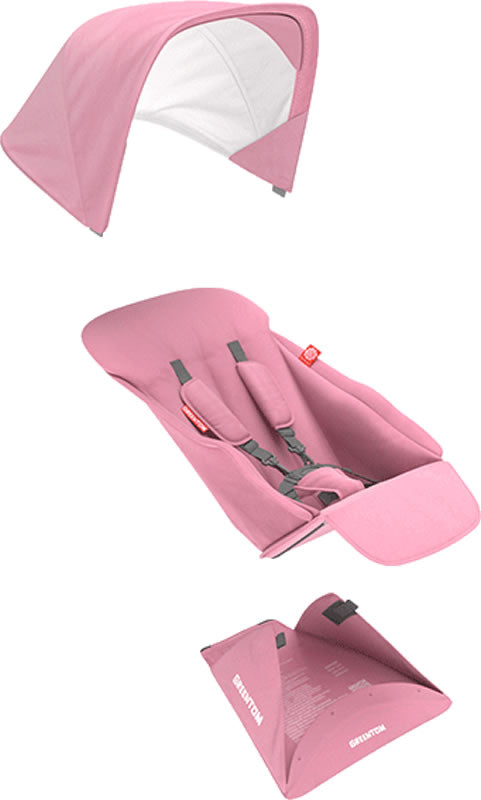 Greentom Reversible Seat Fabric Set - Pink