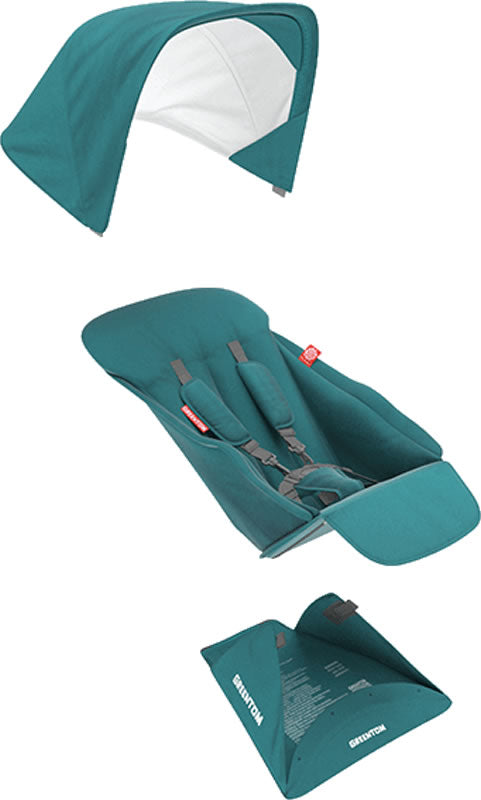 Greentom Reversible Seat Fabric Set - Teal