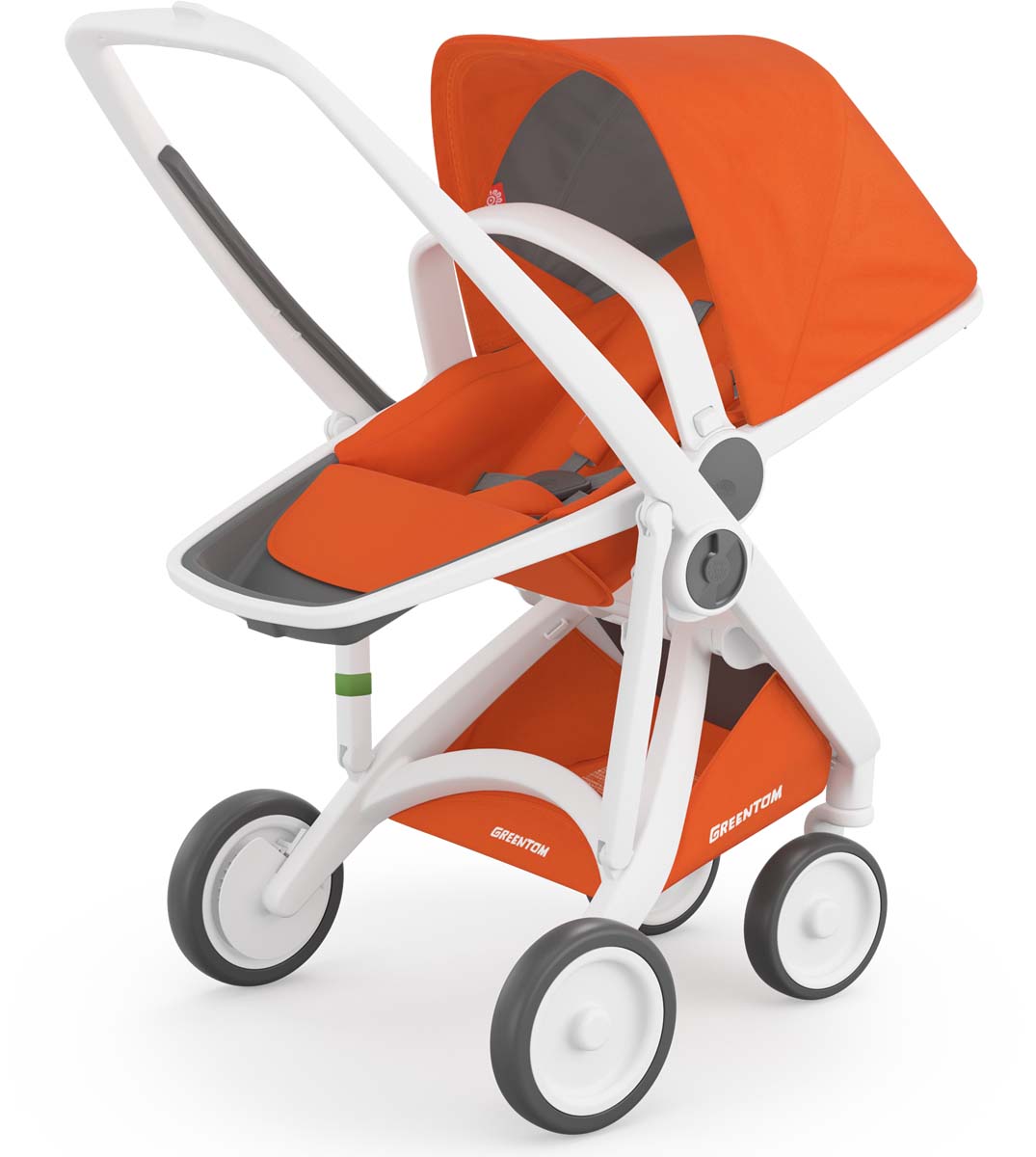 Greentom Reversible Stroller - White/Orange