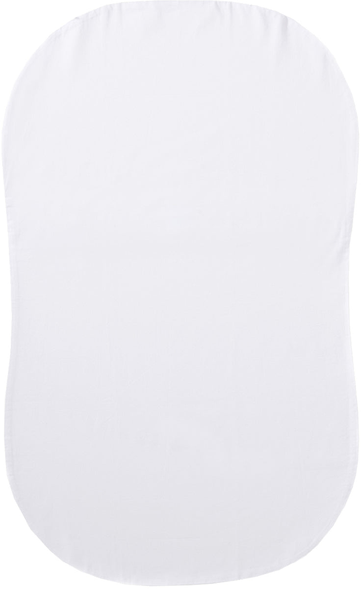 HALO Bassinest Fitted Sheet, Organic - White