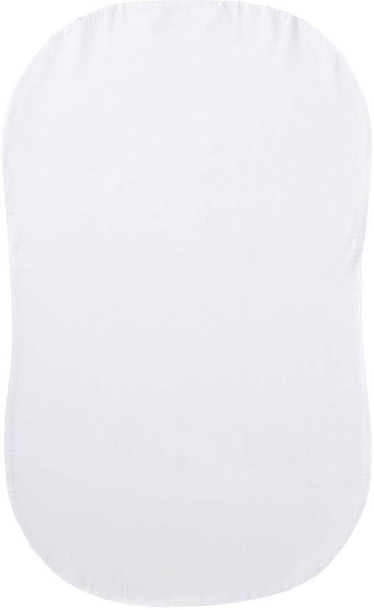 HALO Bassinest Fitted Sheet, Organic - White