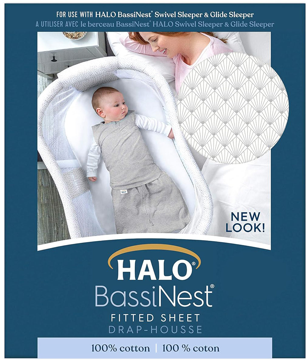 HALO BassiNest Fitted Sheet - Plume