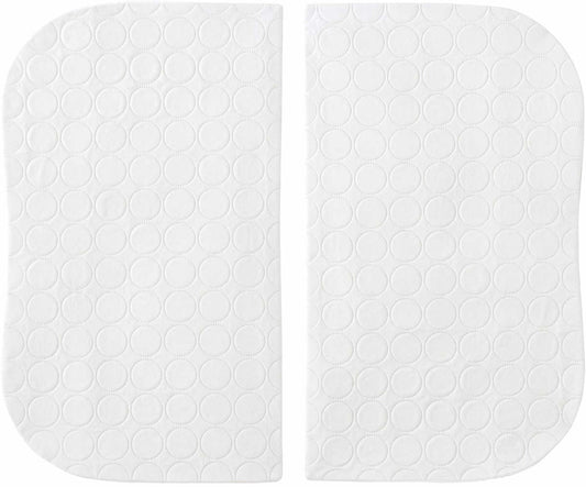 Halo Bassinest Twin Waterproof Mattress Pad, 2PK - White