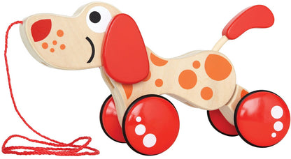 Hape Walk-Along-Puppy Wooden Pull Toy