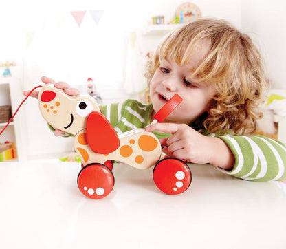 Hape Walk-Along-Puppy Wooden Pull Toy