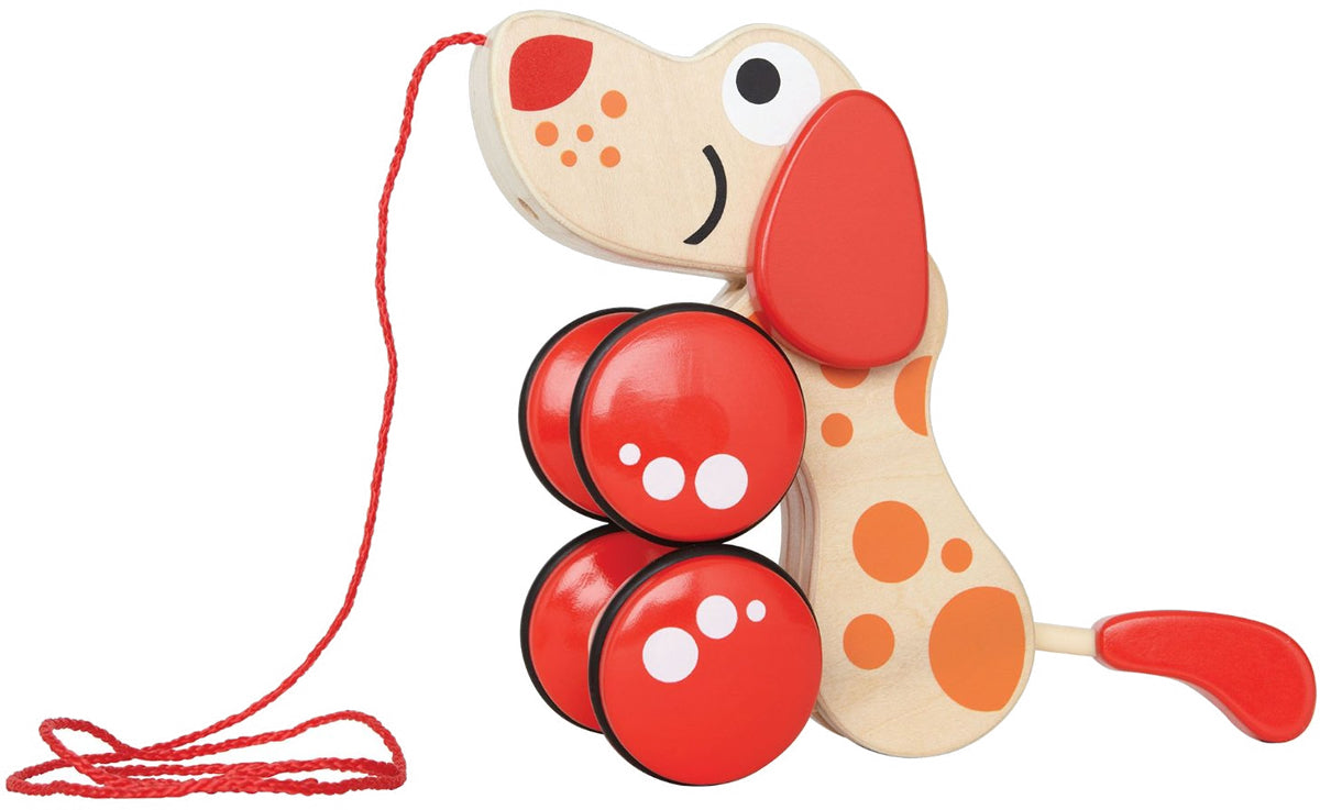 Hape Walk-Along-Puppy Wooden Pull Toy