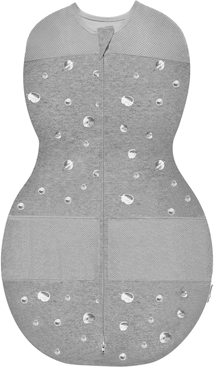 Happiest Baby Sleepea Swaddle - Grey melange with Planets (Large, 18-26 lbs)