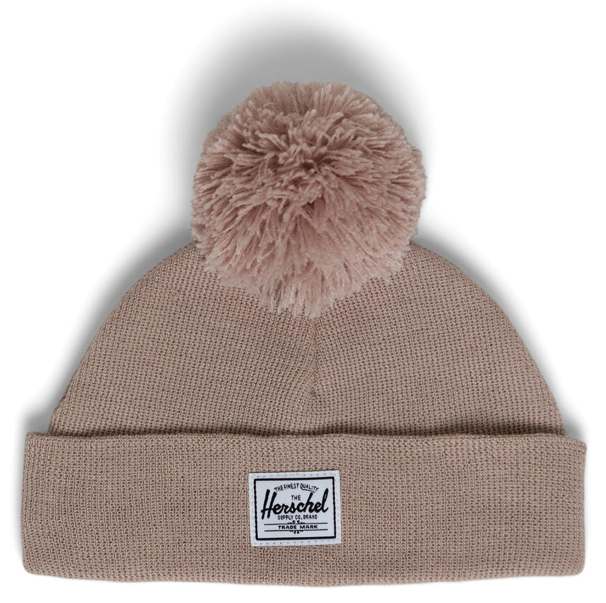 Herschel Baby Beanie Pom, 6-18 Months - Light Taupe