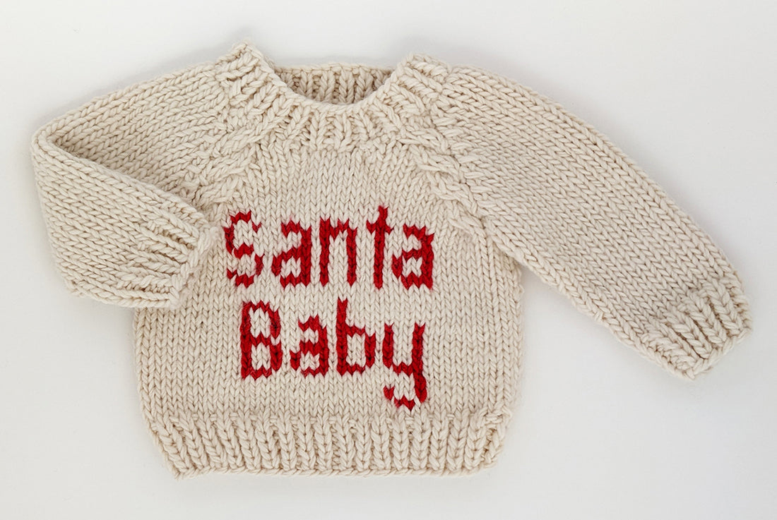 Huggalugs Santa Baby Crew Neck Sweater - 2-3T