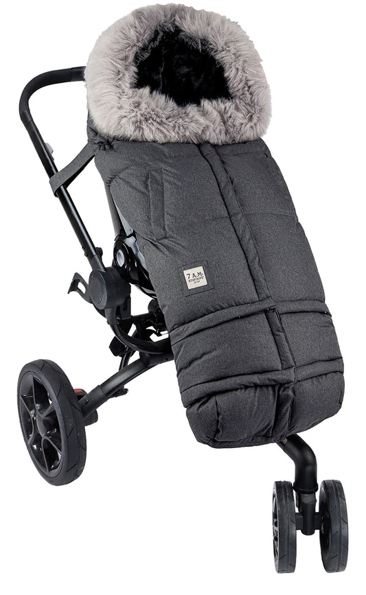 7 A.M. Enfant Blanket 212 Evolution Tundra Footmuff - Heather Grey Dark