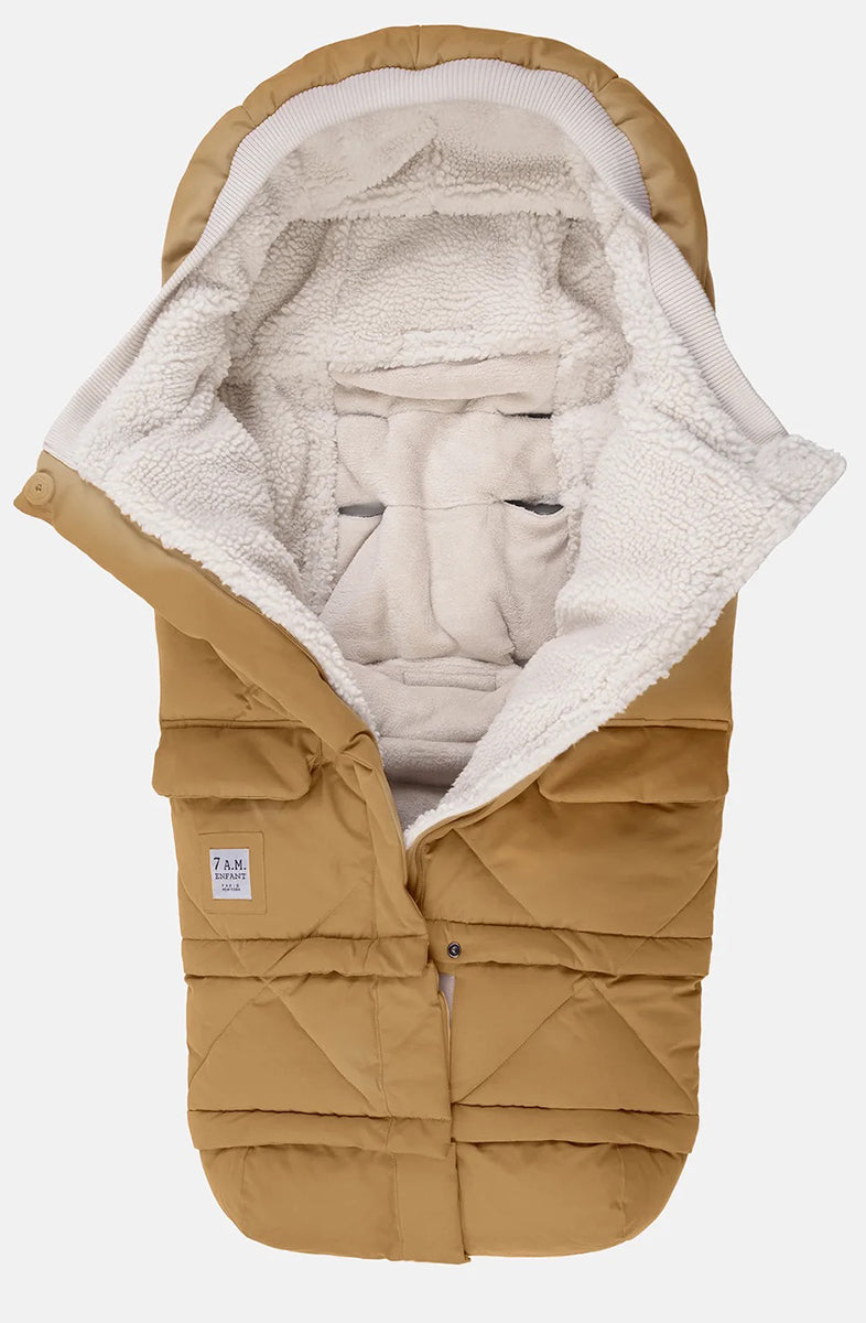 7 A.M. Enfant Blanket 212 Evolution Footmuff - Cognac Quilted