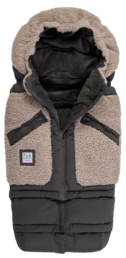 7 A.M. Enfant Blanket 212 Evolution Footmuff - Oatmeal Teddy