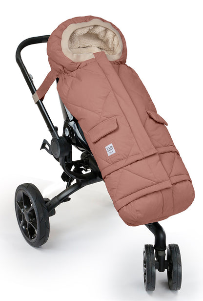 7 A.M. Enfant Blanket 212 Evolution Footmuff - Rose Dawn Quilted