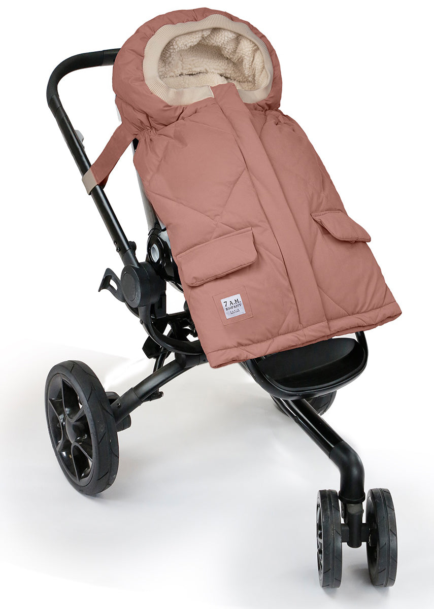 7 A.M. Enfant Blanket 212 Evolution Footmuff - Rose Dawn Quilted