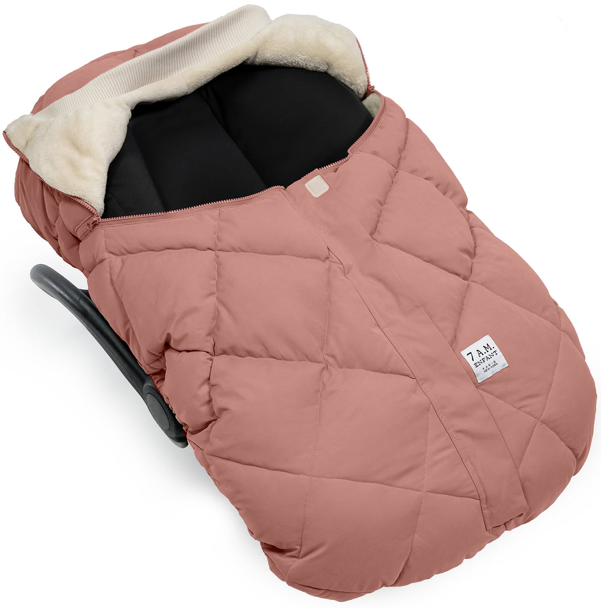 7 A.M. Enfant Cocoon Car Seat Cover - Benji - Rose Dawn Quilted