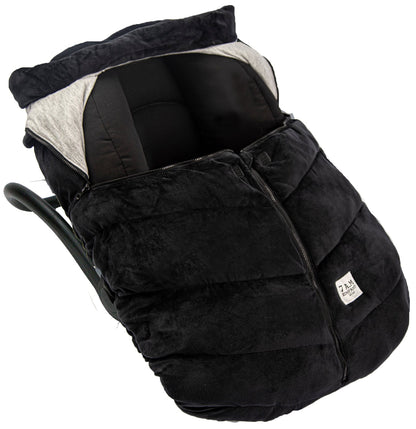 7 A.M. Enfant Cocoon Car Seat Cover - Black Velour