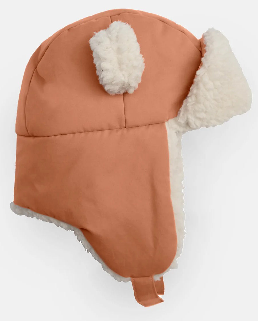 7 A.M. Enfant The Cub Mitten & Hat Set - Benji - Spice (12-18M)