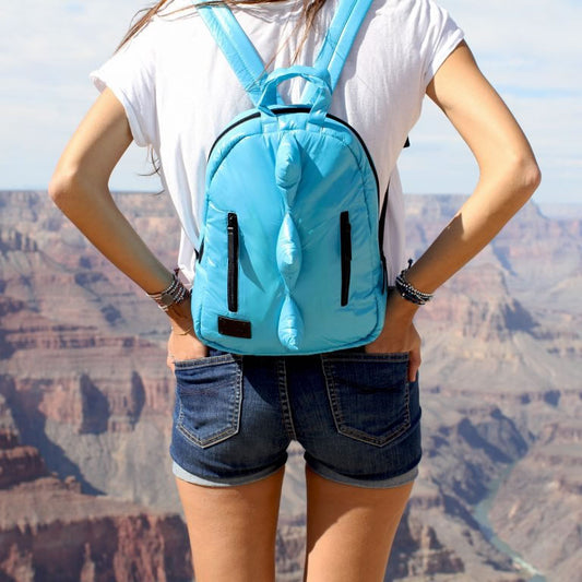 7 A.M. Mini Dino Kid Backpack - Turquoise