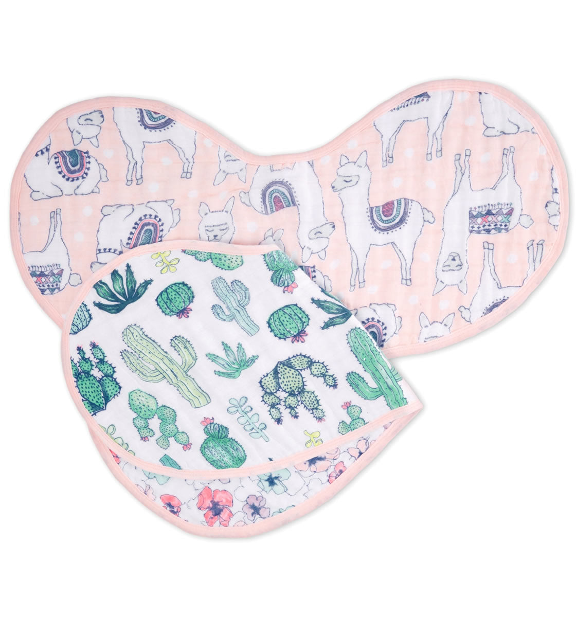 Aden + Anais Burpy Bibs, 2 Pack - Trail Blooms