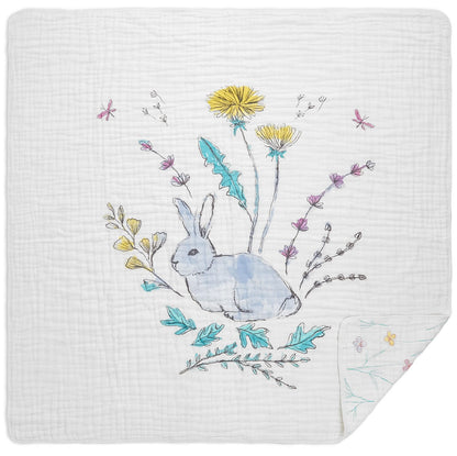 Aden + Anais Classic Dream Blanket - Forest Fantasy Rabbits