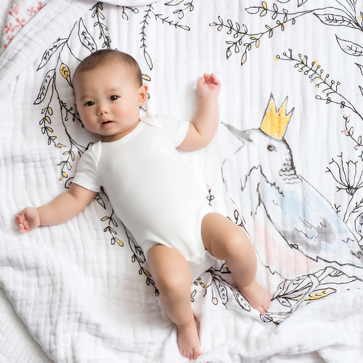 Aden + Anais Classic Dream Blanket - Birdsong, Mobile Nest