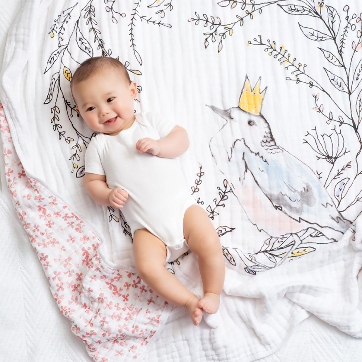 Aden + Anais Classic Dream Blanket - Birdsong, Mobile Nest