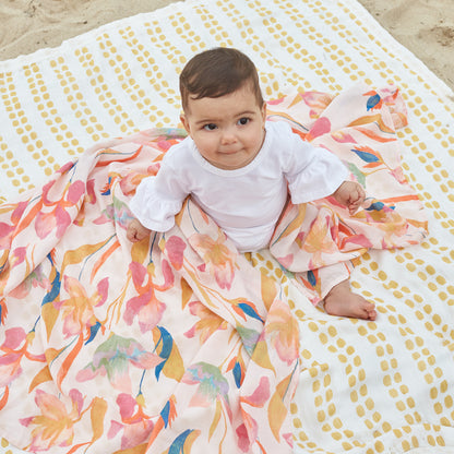 Aden + Anais Silky Soft Dream Blanket - Marine Gardens