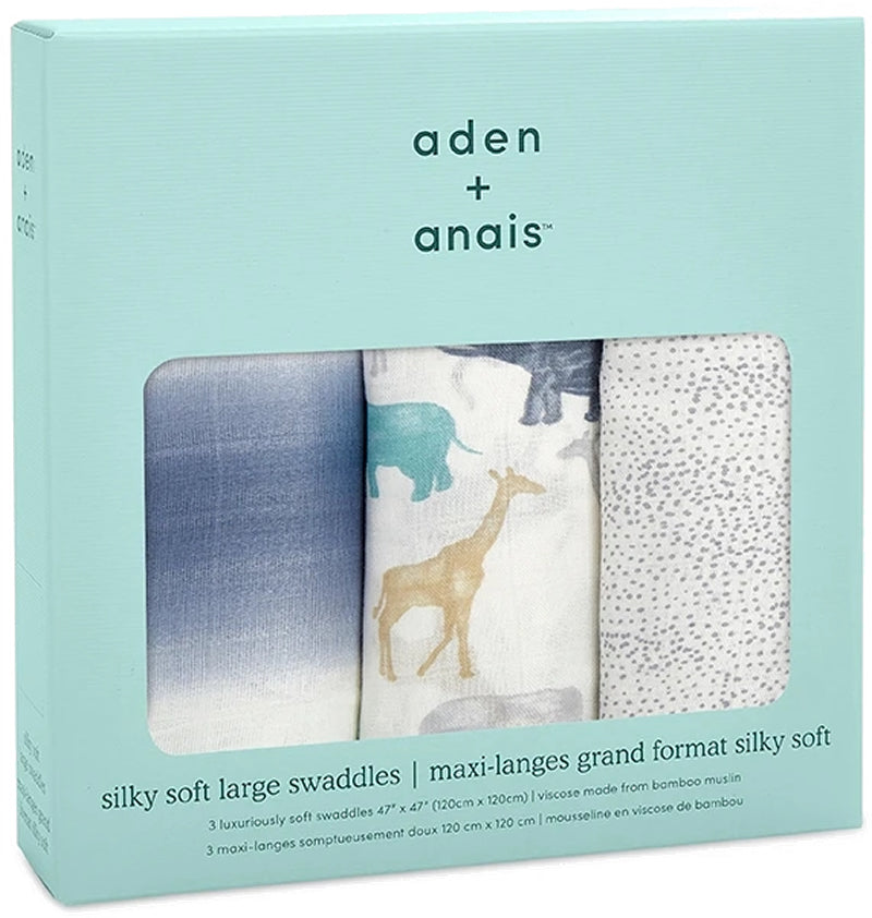 Aden + Anais Silky Soft Swaddle - 3 Pack - Expedition