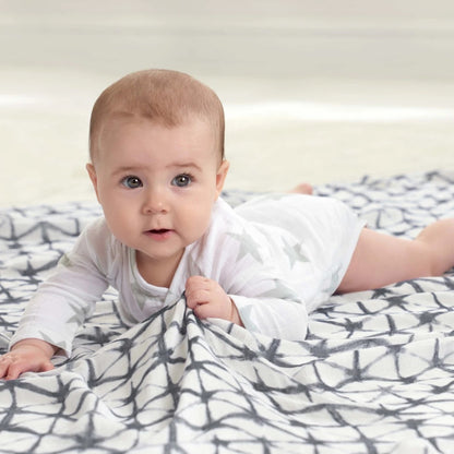 Aden + Anais Silky Soft Swaddles, 3 Pack - Pebble Shibori