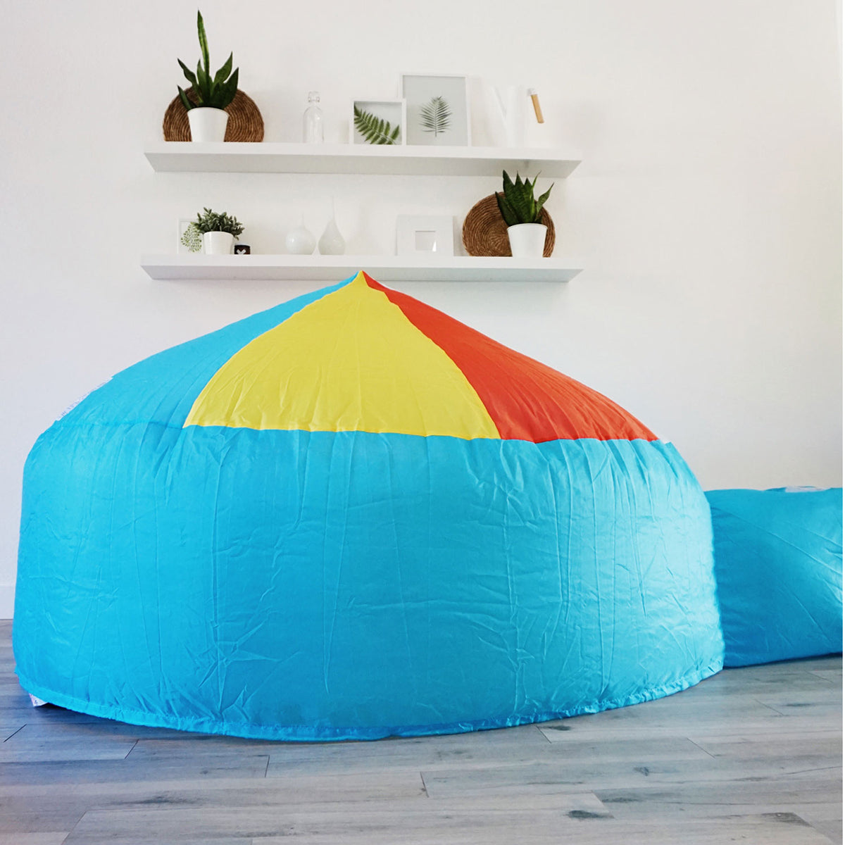 Airfort Inflatable Fort for Kids Beach Ball Blue