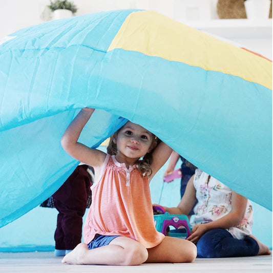 Airfort Inflatable Fort for Kids Beach Ball Blue