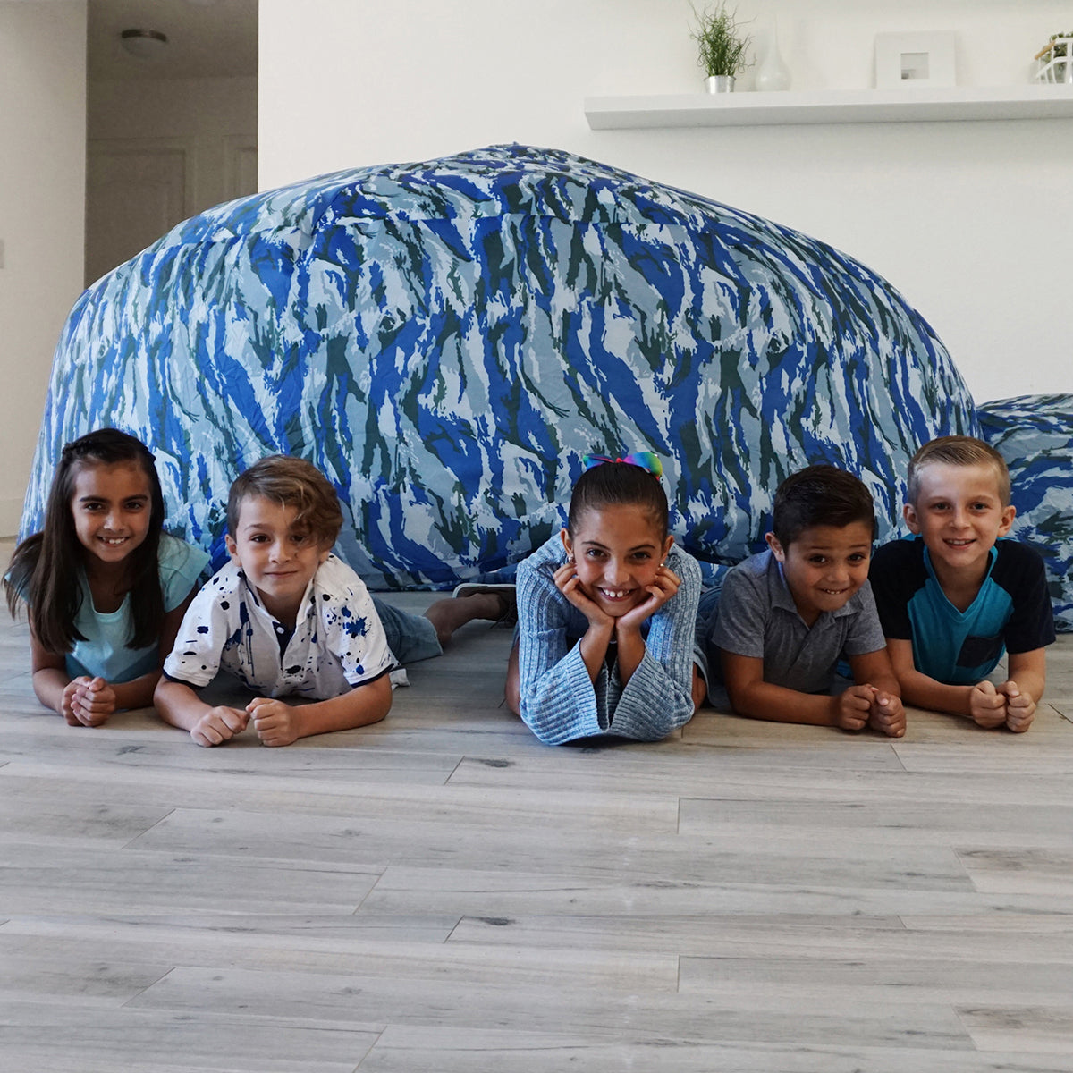 Airfort Inflatable Fort for Kids - Ocean Camo