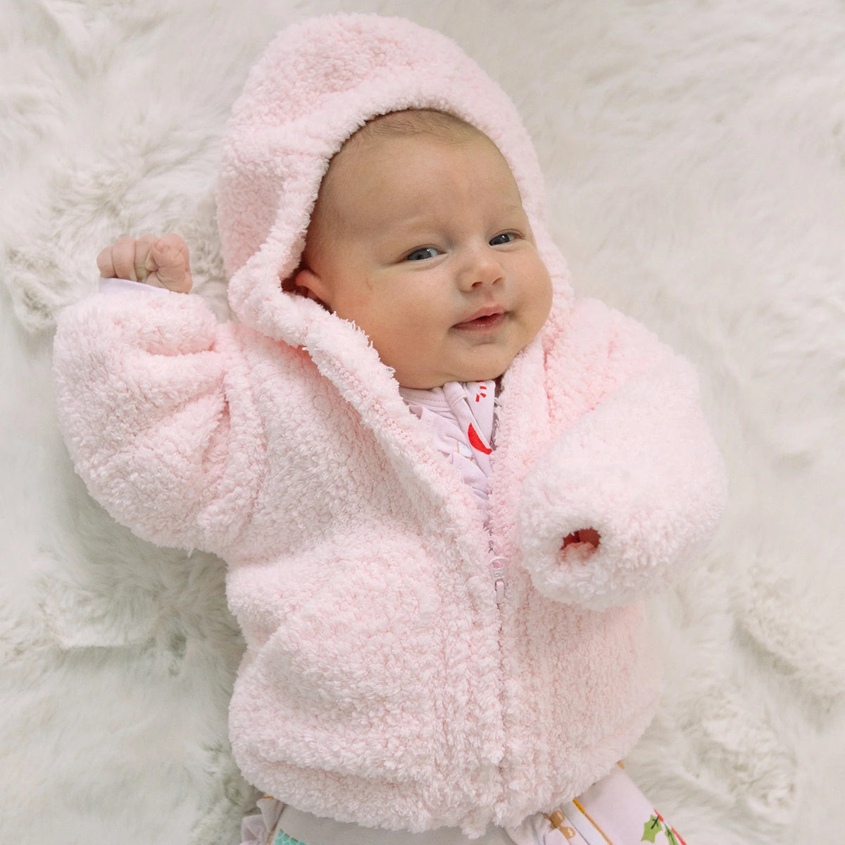 Angel Dear Chenille Hoodie, 6-12 Months - Pink