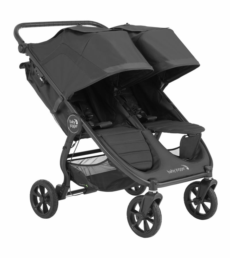 Baby Jogger City Mini GT2 Side by Side Double Stroller + Parent Console Bundle - Jet