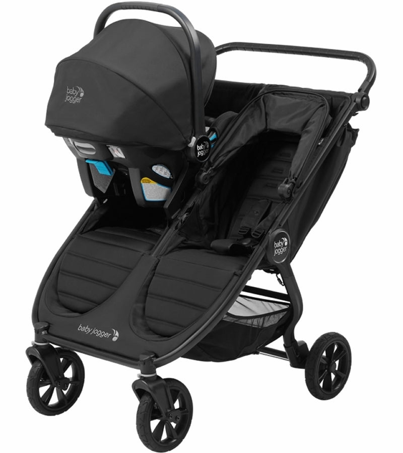 Baby Jogger City Mini GT2 Side by Side Double Stroller + Parent Console Bundle - Jet