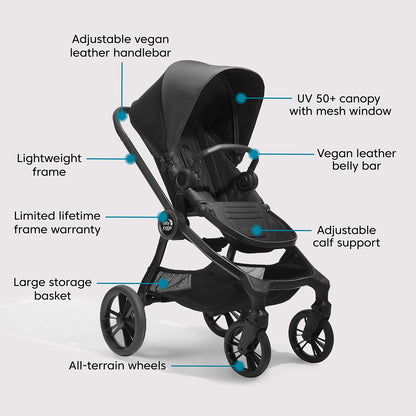 Baby Jogger City Sights Stroller + Pram Bundle - Rich Black