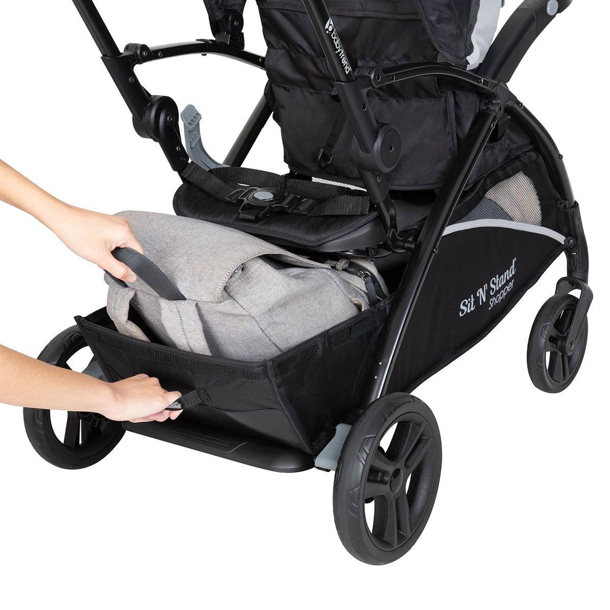 Baby Trend Sit N Stand 5-in-1 Shopper Double Stroller - Moondust