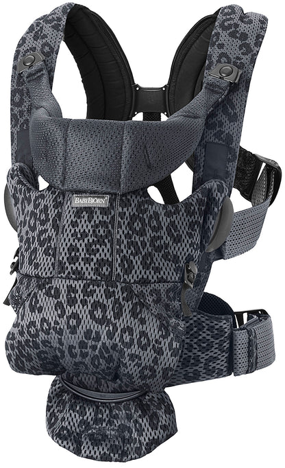 BabyBjörn Baby Carrier Free 3D Mesh, Anthracite Leopard