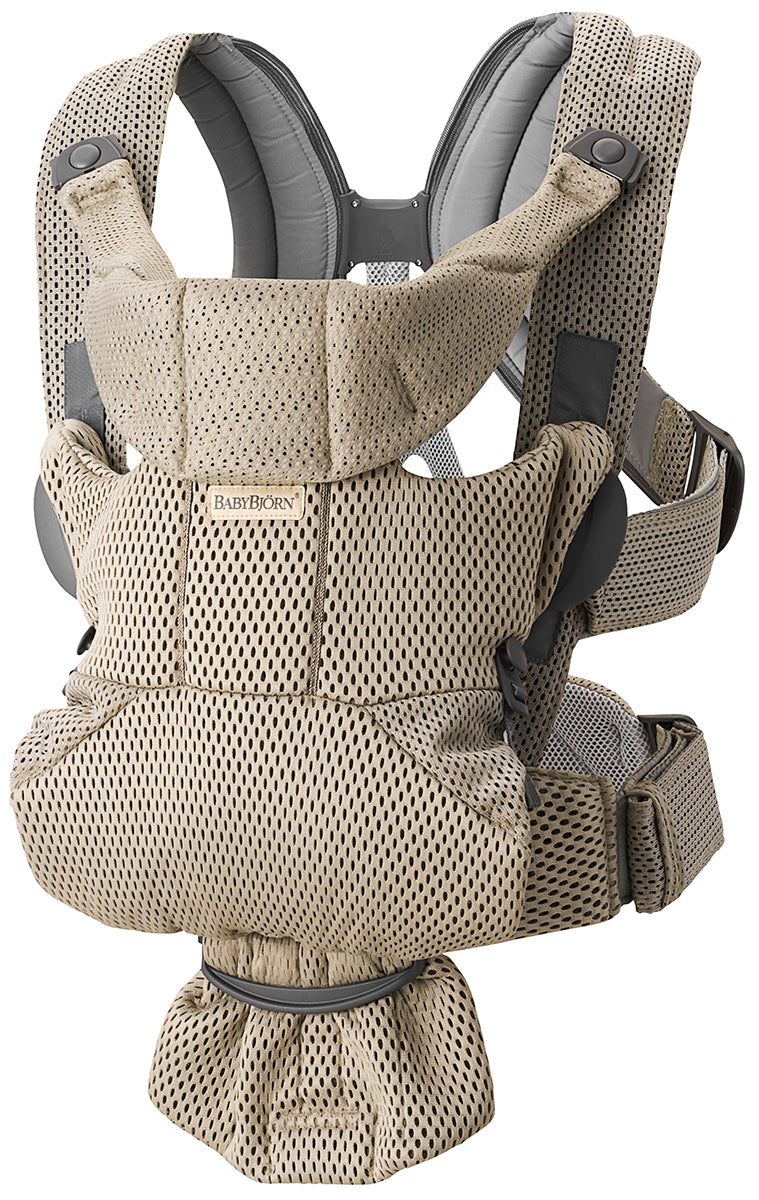 BabyBjörn Baby Carrier Free 3D Mesh, Beige Gray