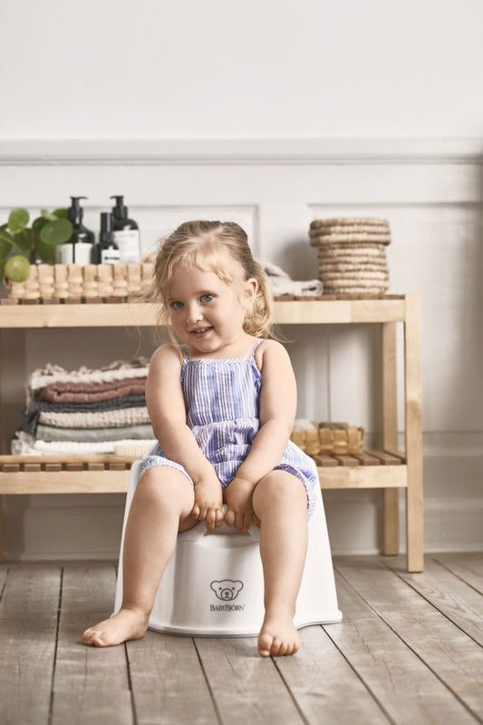 BabyBjorn Potty Chair - White/Grey