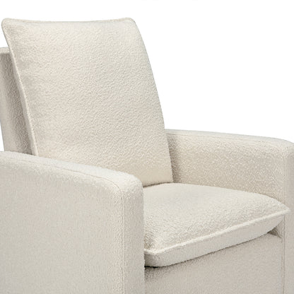 Babyletto Cali Pillowback Swivel Glider - Ivory Boucle w/ Gold Base